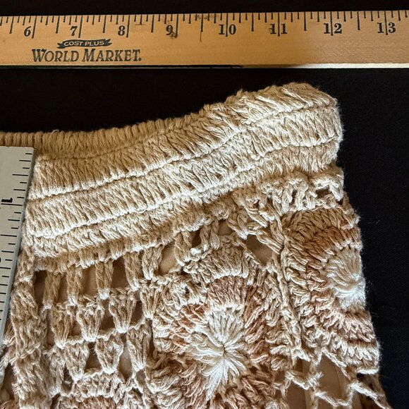 Free People x Flook Natalia Pieced Crochet Skirt Sz S - Picture 8 of 13